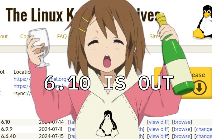 Более 14 500 исправлений и поддержка аналога «синего экрана смерти»: релиз ядра Linux 6.10