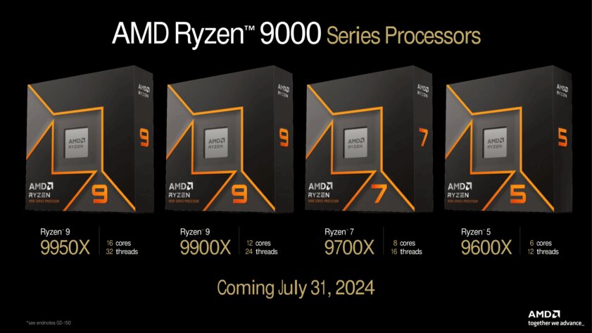 Старт продаж 31 июля: AMD официально представила линейку Ryzen 9000 «Zen 5»