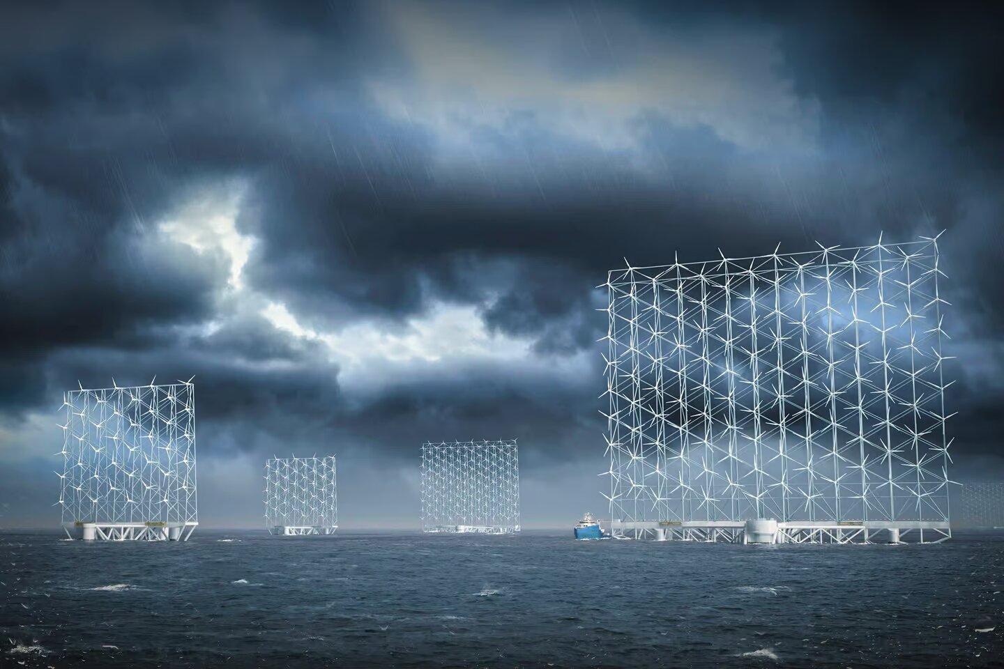 Высотой с Эйфелеву башню: в Норвегии построят плавучую стену из ветряных турбин