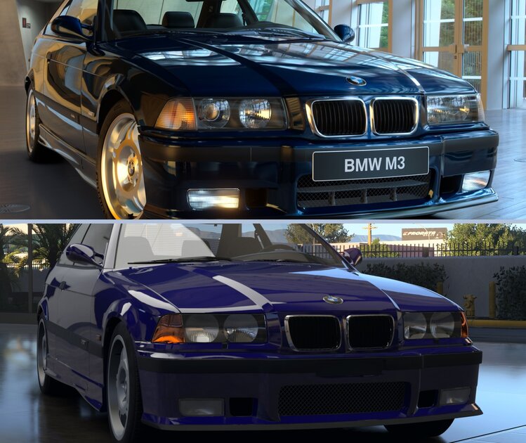 Геймер сравнил BMW M3 '97 в Forza Motorsport 7 и Gran Turismo 7. Законно иметь настолько реалистичную графику?