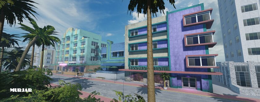 Геймер продолжает воссоздавать карту из GTA Vice City в Roblox: детализация строений явно стала лучше