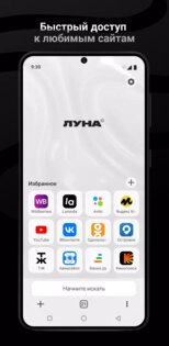 Браузер Луна 1.7.0. Скриншот 1