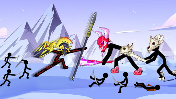 Stickman Giant: Army Battle Android 2.0.2. Скриншот 2