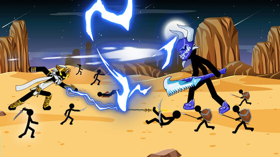 Stickman Giant: Army Battle Android 2.0.2. Скриншот 4