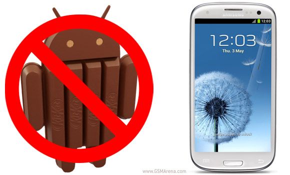 Флагман Samsung GALAXY S3 не получит обновление до Android 4.4 KitKat?
