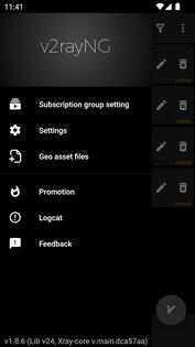 v2rayNG 1.10.4. Скриншот 1