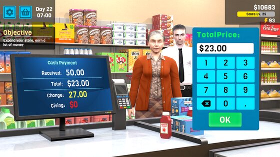 Supermarket Management Simulator 2.7.10. Скриншот 5