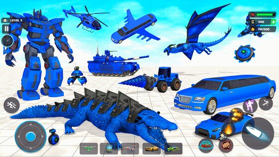 Игры про роботов-крокодилов 8.6. Скриншот 1