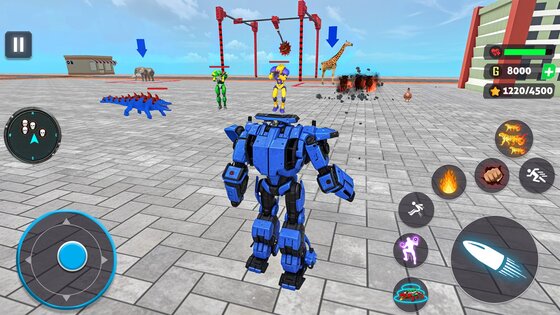 Игры про роботов-крокодилов 8.6. Скриншот 3