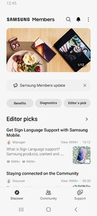 Samsung Members 5.3.01.1. Скриншот 1