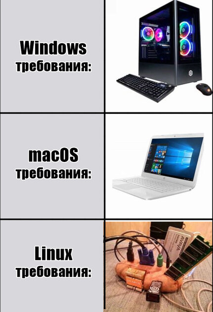 Linux может работать на чем угодно