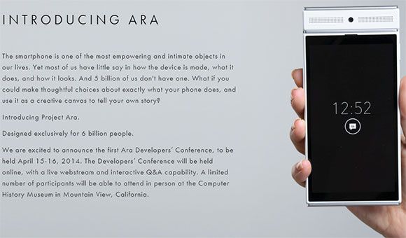 Первый модульный смартфон Motorola Project Ara будет представлен в апреле