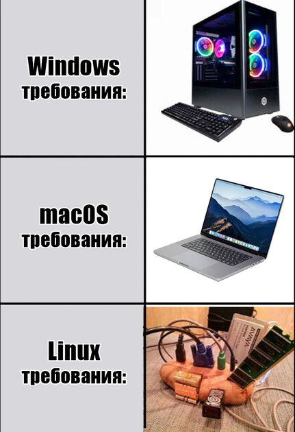 Linux может работать на чем угодно