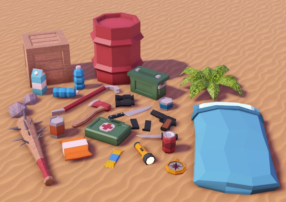 Разраб показал предметы для новой игры про выживание в Roblox. Зачем ...