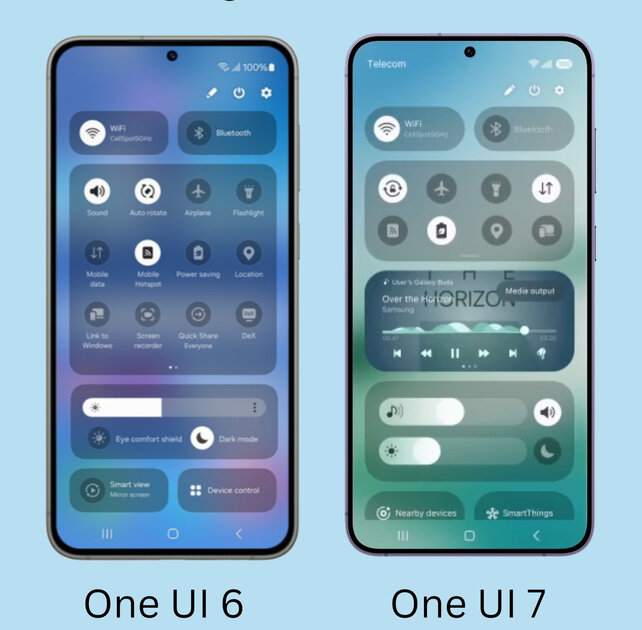 Панель быстрых настроек в One UI 7 стала лучше или хуже?