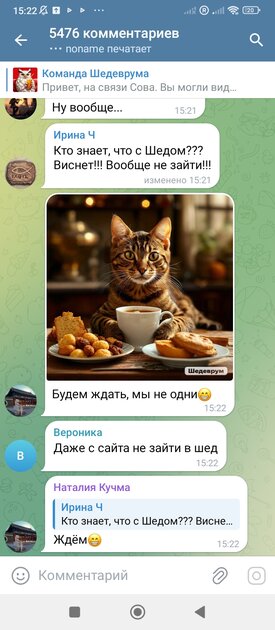 Шедеврум перестал работать