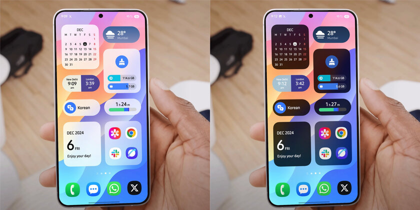 One UI 7 — тот редкий случай, когда светлая и тёмная темы одинаково хороши