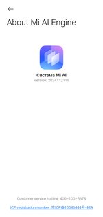 Xiaomi HyperAI Engine 2.3.1-2024112119. Скриншот 2