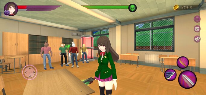 Anime School Animal Simulator 1.11. Скриншот 3