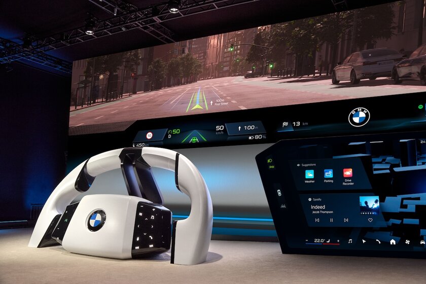 BMW показала новую версию iDrive: с 3D-дисплеем на всё лобовое стекло