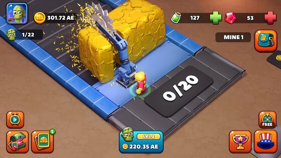 Zombie Miner 2.221. Скриншот 8