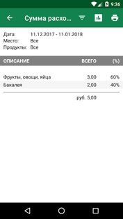 SoftList – список покупок 2.6.9. Скриншот 6