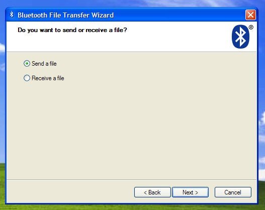 Ностальгия передачи файлов по Bluetooth с телефона на ПК с Windows XP