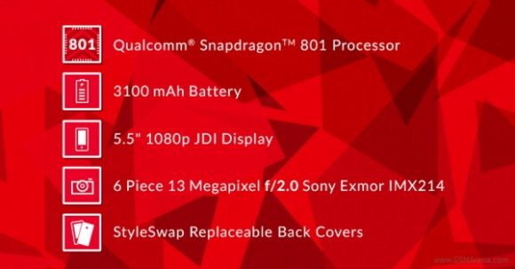 Официально подтверждены технические характеристики смартфона OnePlus One