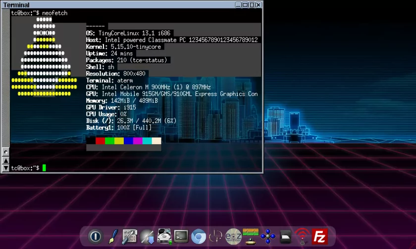 Tiny Core Linux — маленьким нетбукам маленькая ОС