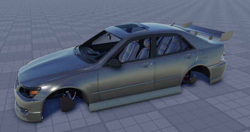 Геймер показал процесс создания фотореалистичной модели Toyota Altezza для Roblox