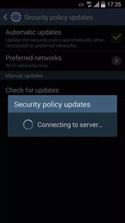 Samsung SecurityPolicy 1.0.08.0. Скриншот 3
