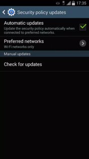 Samsung SecurityPolicy 1.0.08.0. Скриншот 1
