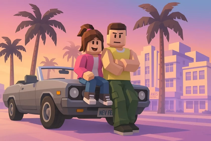 Так выглядела бы GTA VI, если бы её сделали в Roblox