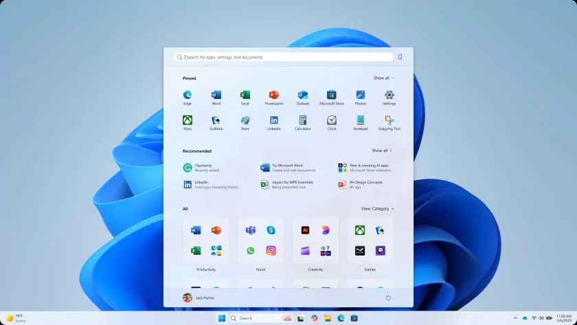 Было из чего выбрать: Microsoft показала, каким могло быть меню «Пуск» в Windows 11