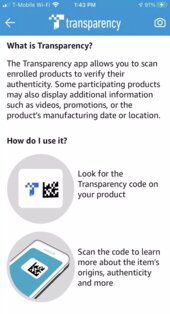Amazon Transparency 2.4. Скриншот 2