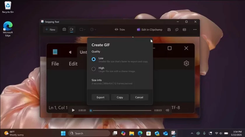 В Windows 11 появилась функция для создания GIF-анимации: как выглядит