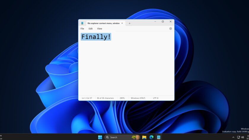 Этого ждали многие! «Блокнот» Windows 11 теперь поддерживает форматирование