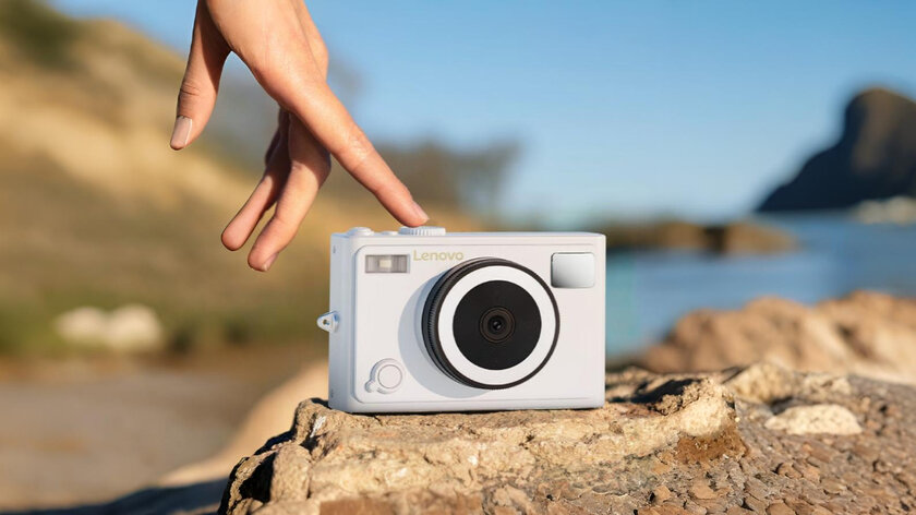 У этого фотоаппарата две камеры: представлен Lenovo C55 для записи видео в 4К
