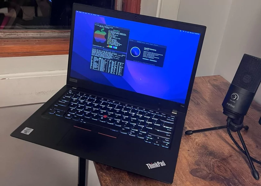 Сложно придумать более странное сочетание — ThinkPad T14s Gen1 работает на macOS Monterey