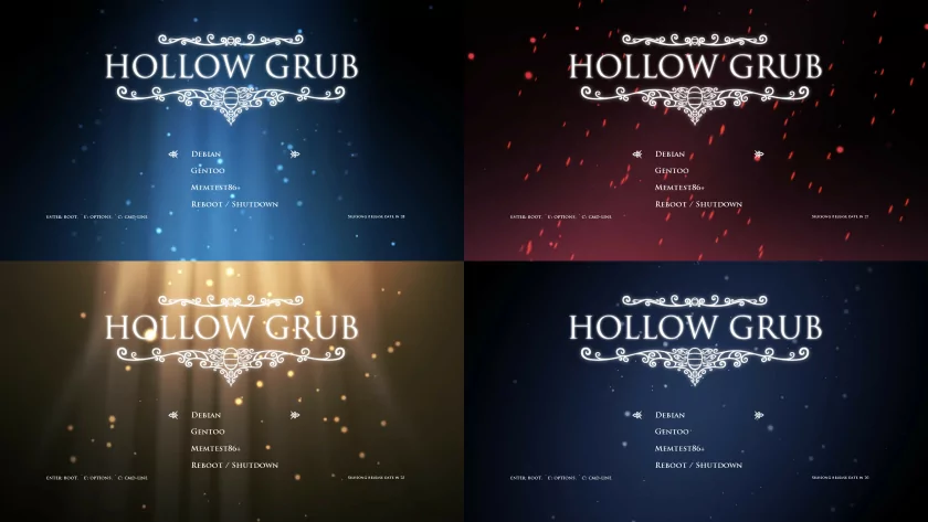 Геймер создал безумно красивые темы загрузчика Linux для фанатов Hollow Knight