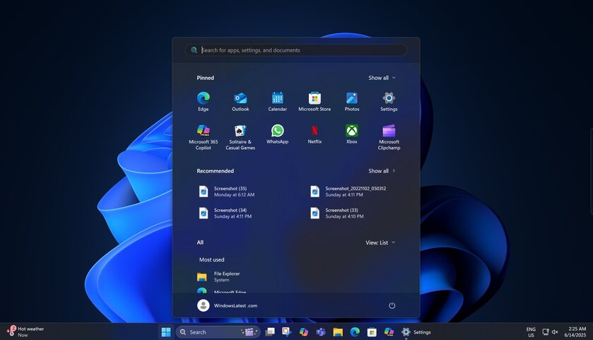 Меню «Пуск» в Windows 11 научилось подстраиваться под разрешение экрана