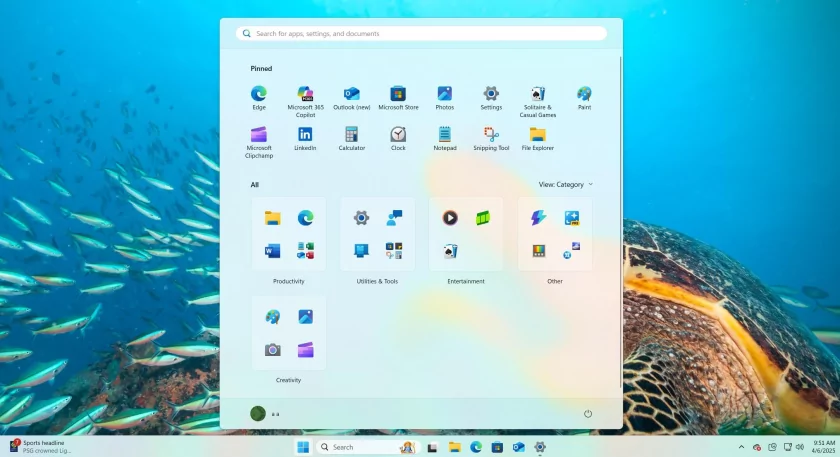 У обновлённого меню «Пуск» в Windows 11 будет одно ограничение
