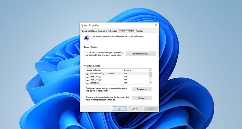 Microsoft изменила сроки хранения точек восстановления в Windows 11