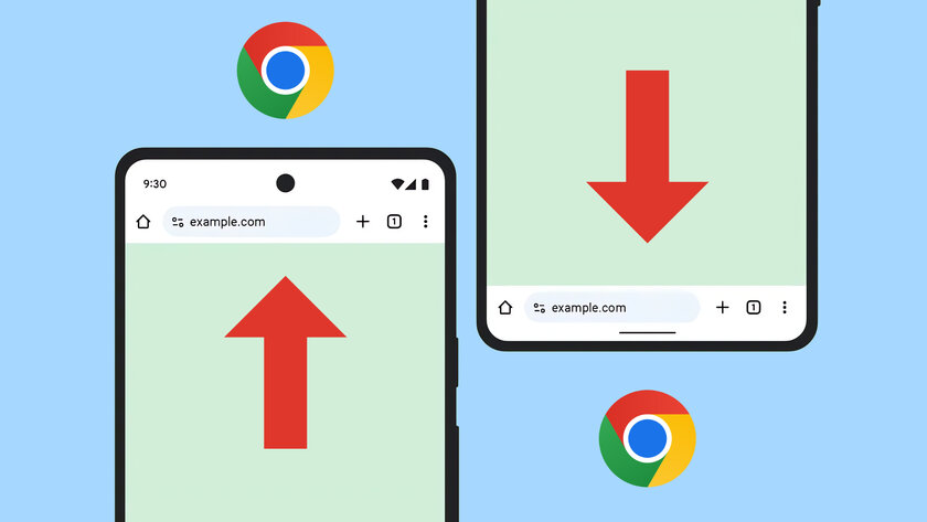 Как переместить вниз адресную строку в Chrome для Android — и больше не тянуться пальцем