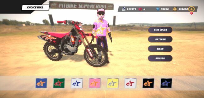 MotoCross Game Pist Star 3.4. Скриншот 13