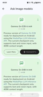 Google AI Edge Gallery 1.3. Скриншот 7