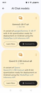 Google AI Edge Gallery 1.3. Скриншот 2