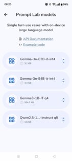Google AI Edge Gallery 1.3. Скриншот 1
