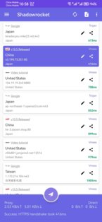 Shadowrocket 10.9.2. Скриншот 1