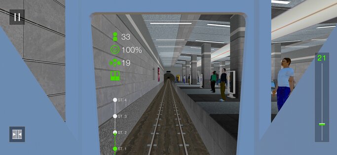 Subway Train Sim — City Metro 4.1.0. Скриншот 2